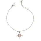 Pulsera Acero Con Dije Nudo De Bruja