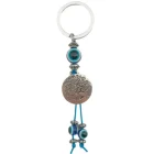 Llavero Metal Ojo Turco Y Árbol De La Vida