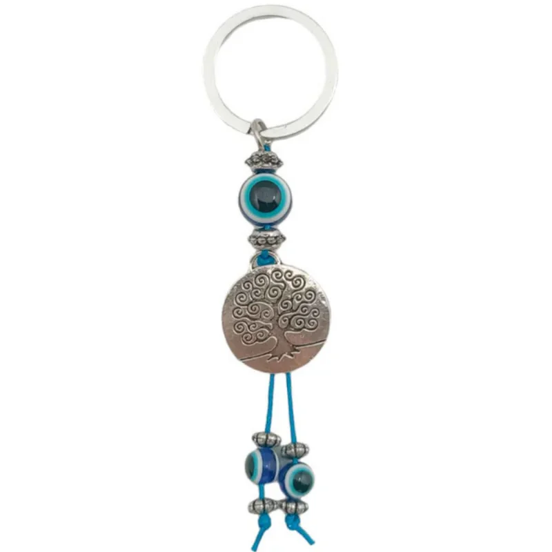 Llavero Metal Ojo Turco Y Árbol De La Vida