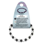 Pulsera Escudo Fortalecedor Combinando Turmalina Y Cuarzo Blanco 6mm