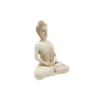 Figura En Resina Buda 10 Cms Aprox En Color Blanco c