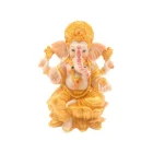 Figura En Resina Diosa Ganesha 14 Cms Aprox DORADO LOTO
