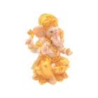Figura En Resina Diosa Ganesha 14 Cms Aprox DORADO LOTO