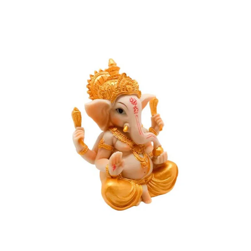 Figura En Resina Diosa Ganesha 12X7 Cms Aprox.
