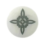 Plato Selenita Grabado Nudo De Bruja 10 Cms Aprox