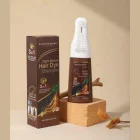 Champú Mágico KERATINE QUEEN. BROWN HAIR DYE para teñir el cabello rápido. 3 en 1. CABELLOS CASTAÑOS. 100% COBERTURA. CON APLICADOR. 420 ML. ANTICAIDA