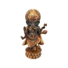Figura Ganesha En Resina 27 Cms Aprox Color Negro/Bronce