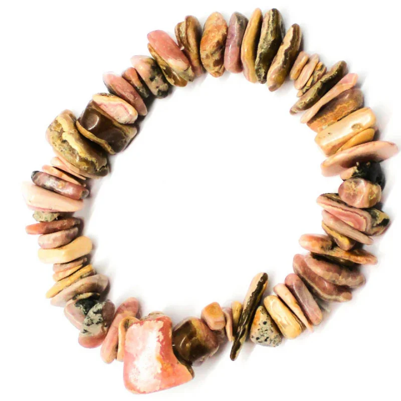 Pulsera Chips Opalina Rodrocrosita