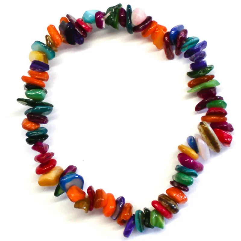 Pulsera de Chips Nácar de colores