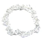 Pulsera de Chips de Cuarzo Blanco