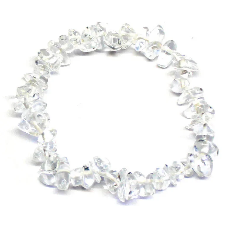 Pulsera de Chips de Cuarzo Blanco