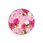 Flores de Jabón Caja Redonda Bendiciones ROSAS 19x8 cm
