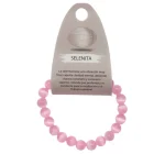 Pulsera Piedra Selenita Color 8 mm ROSA