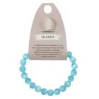 Pulsera Piedra Selenita Color 8 mm AZUL CIELO