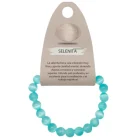 Pulsera Piedra Selenita Color 8 mm VERDE AGUA