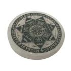 Plato Selenita Grabado Sello 7 Arcangeles 10 Cms Aprox