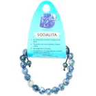 Pulsera Sodalita Macramé Adaptable 8 mm