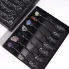 Cucharas de Bruja con Piedras Preciosas.Plata Oscuro. VARIOS MODELOS