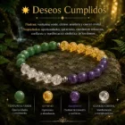 Pulsera Deseos Cumplidos con venturina verde citrino amatista y cuarzo cristal