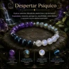 Pulsera Despertar Psíquico con amatista labradorita piedra luna y ojo de halcón