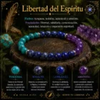 Pulsera Libertad del Espíritu con turquesa sodalita lapislázuli y amatista