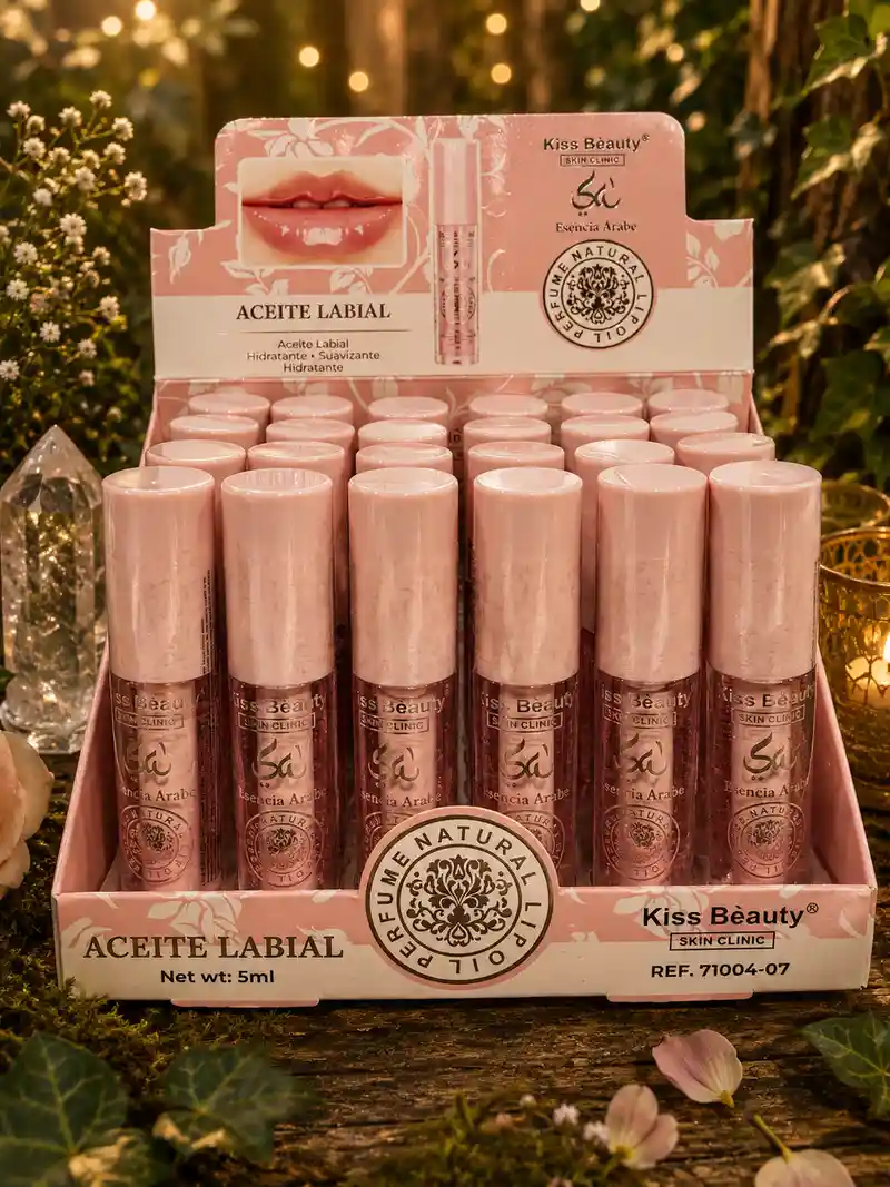 Aceite labial Yara Rosa Kiss Beauty hidratante y suavizante 5 ml