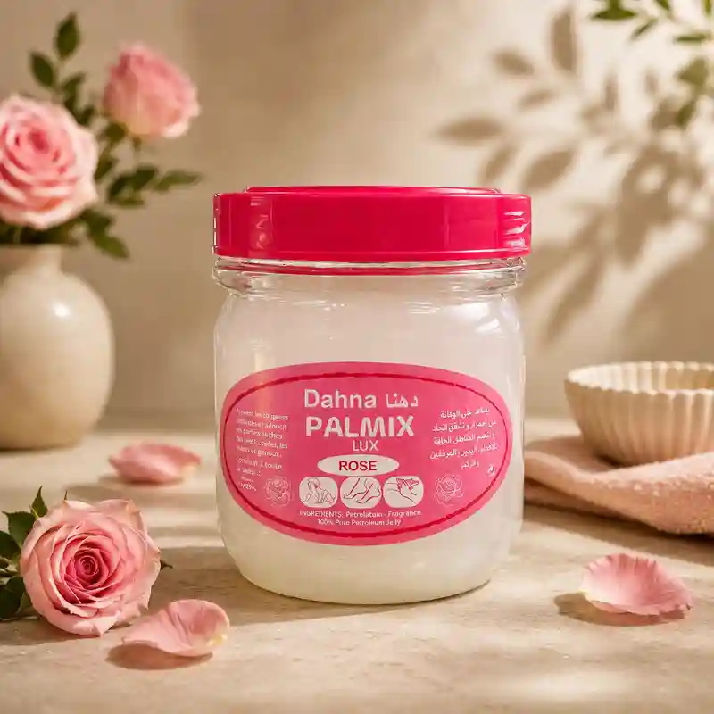 Vaselina Dahna Palmix Lux Rose perfumada de rosa para piel seca