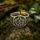 Anillo de acero adaptable Nudo de Brujas Amanecer