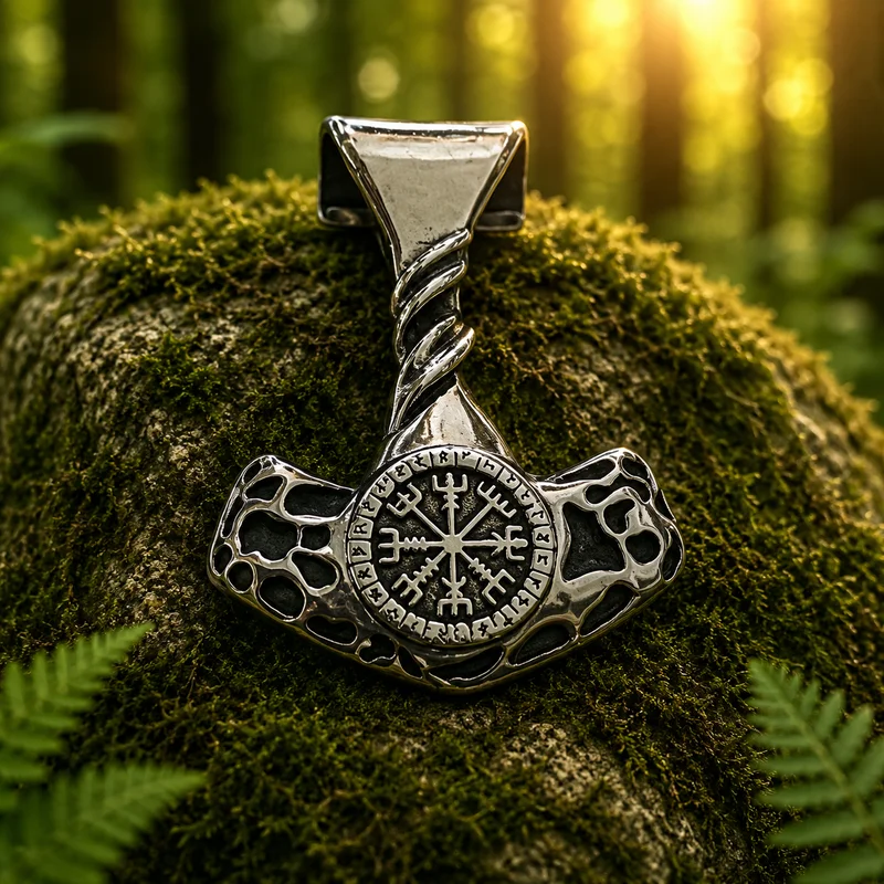 Colgante de Acero Martillo de Thor Mjölnir 60 mm