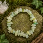 Pulsera Piedra Natural Chips Jade Claro