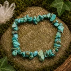 Pulsera Piedra Natural Chips Turquesina