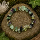 Pulsera Piedra Natural Chips Fluorita