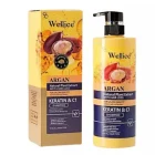 Champú ARGÁN KERATIN Y C1 , ANTICAIDA PROTECTOR CAPILAR Y FORTALECIMIENTO.PLANTAS NATURALES. WELLICE. 800ML