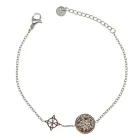 Pulsera Acero Con Dije Nudo De Bruja y Tetragramaton 2
