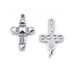 COLGANTE DE PLATA DE LEY DE 24 X 15 MM EN FORMA DE CRUZ DE ATLANTE (DOBLE CARA)