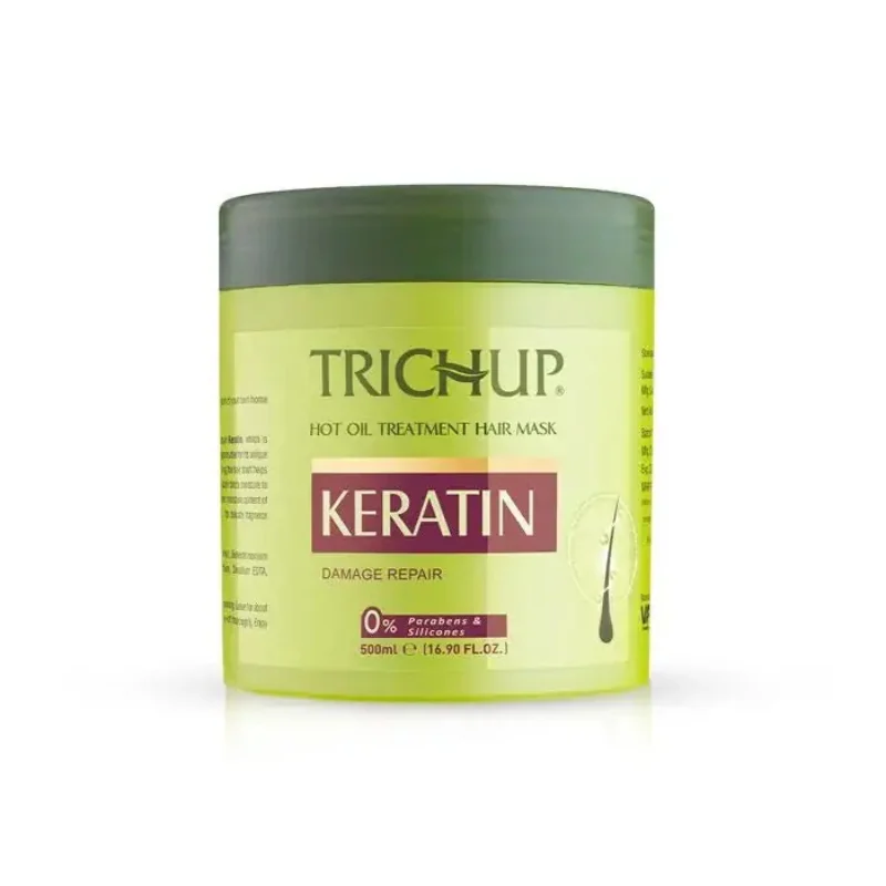 Mascarilla capilar con tratamiento de aceite caliente de queratina Trichup. Keratin Hot Oil Treatment