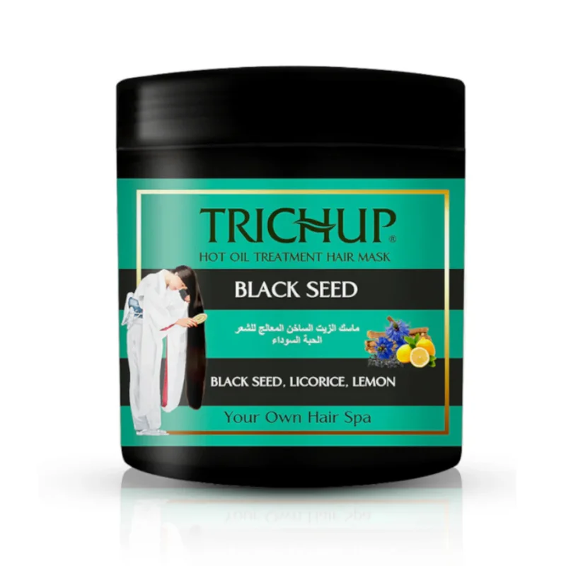 Mascarilla capilar con tratamiento de aceite caliente de comino negro Trichup. Black Seed de Trichup