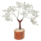 ÁRBOL MÁGICO DE LA VIDA de CUARZO BLANCO. 100 PIEDRAS.