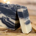PASTILLA DE JABÓN DE CARBÓN Y LECHE DE CABRA ARTESANAL