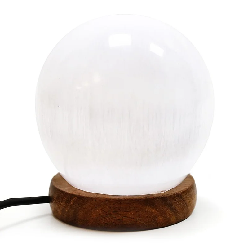 LÁMPARA SELENITA ESFERA USB
