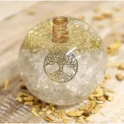 Esfera orgonita árbol vida - cuarzo cristal