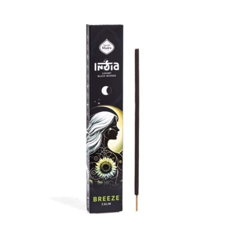 INCIENSO VARILLAS DE 23 CM INCIENSO SAGRADA MADRE SERIE INDIA BLACK: BRISA. CALMA