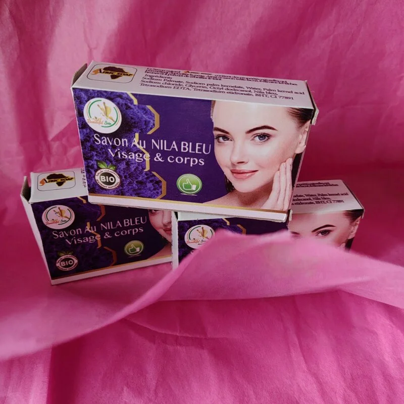 JABÓN DE BELLEZA de NILA AZUL. CARA Y CUERPO.BIO 80 GR