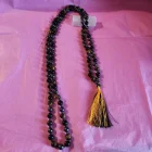 COLLAR JAPA MALA NUDADO DE 95 CM CON 108 CUENTAS DE TRIPLE PROTECCIÓN EN 8 MM Y BORLA DE 7 CM