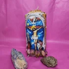 VELÓN GRANDE SEÑOR DE LOS MILAGROS. UNGIDO Y RITUALIZADO. Con mineral sorpresa