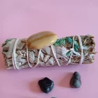 PIEDRA CALMANTE DE VENTURINA AMARILLA DE 3 X 4 CM PARA EL DEDO PULGAR
