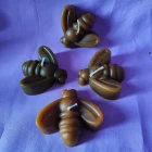 Figura de Vela ABEJA REINA Cera de Abeja Maciza. Larga duracion. Hecha a mano, Velón