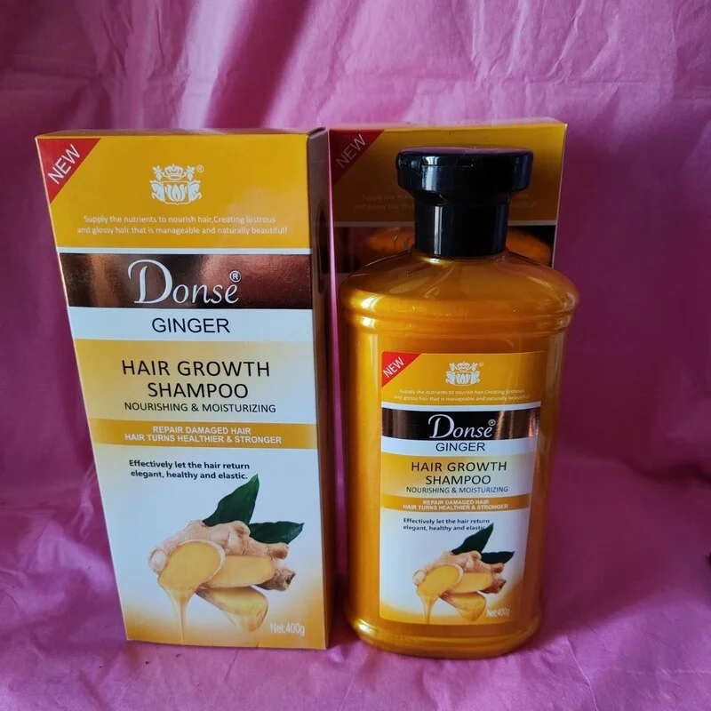 CHAMPÚ DE JENJIBRE. CRECIMIENTO. HIDRATANTE Y NUTRITIVO. FUERZA. CABELLO SALUDABLE Donse