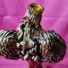 Figura Diosa De La Fortuna Con Alas 28 Cms Aprox Color ROJO