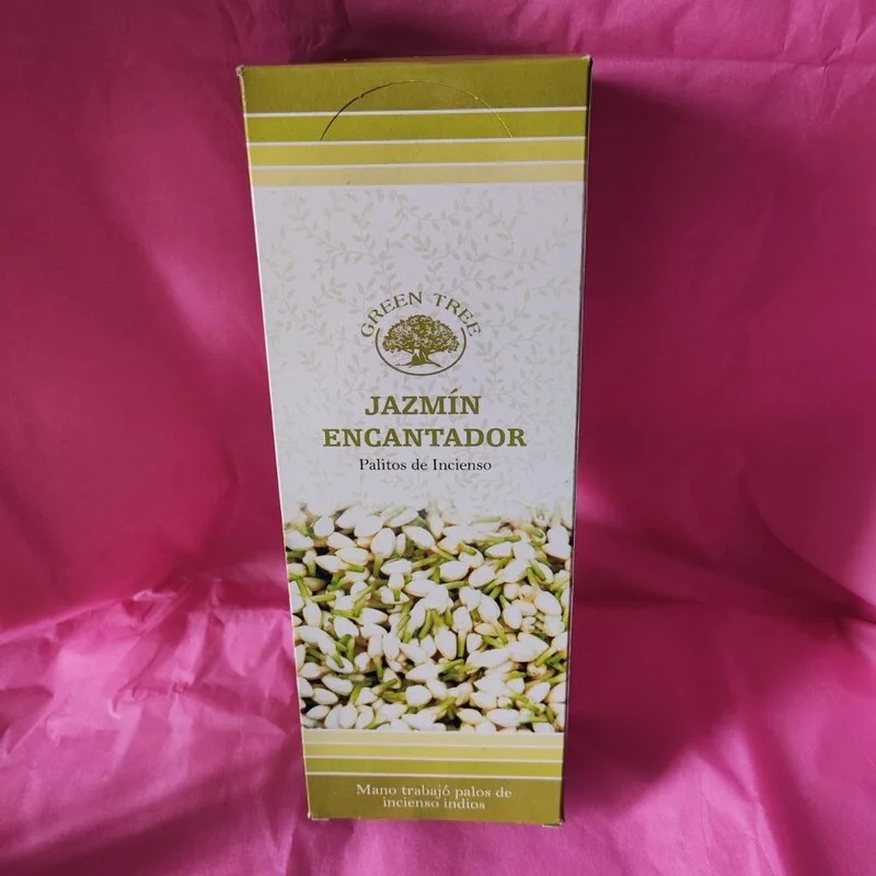 20 VARILLAS INCIENSO GREEN TREE: JAZMIN DELICIOSO